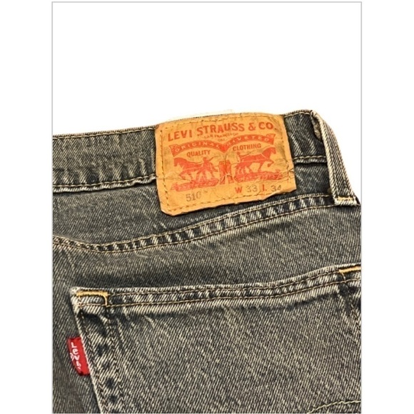 𝅺levi’s 510 Original Fit Jeans 33 x 34 - Picture 8 of 8